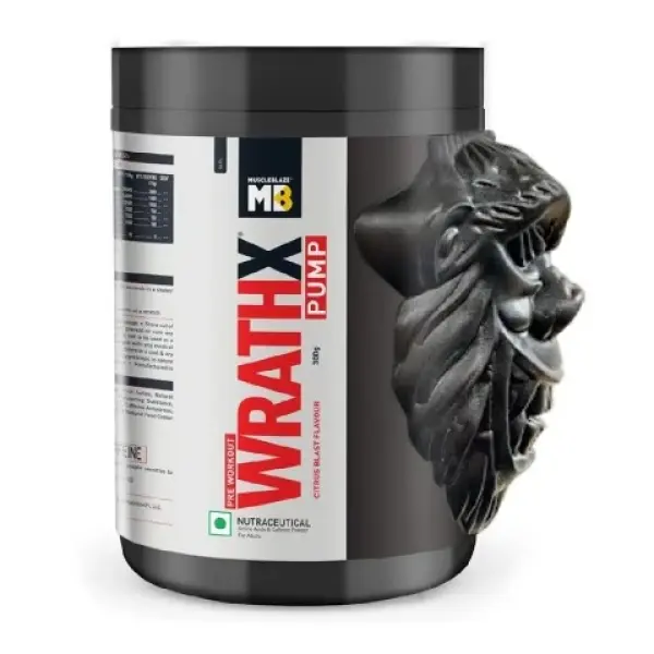 Wrathx Muscle Blaze pump | 300 g | Citrus blast flavour
