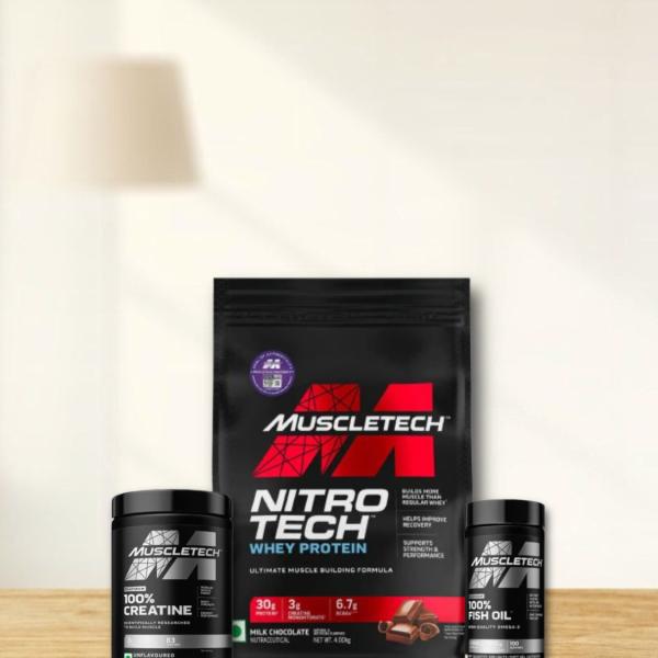 MUSCLETECH WHEY 4KG| MUSCLETECH CREATINE-250G|MUSCLETECCH FISH OIL