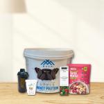 Maxn whey 4.54 kg | steadfast peanut butter| alpino oats | apple cider vinegar | free shaker combo