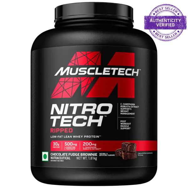 MuscleTech Nitro-Tech Ripped Whey Protein Powder-1.81kg